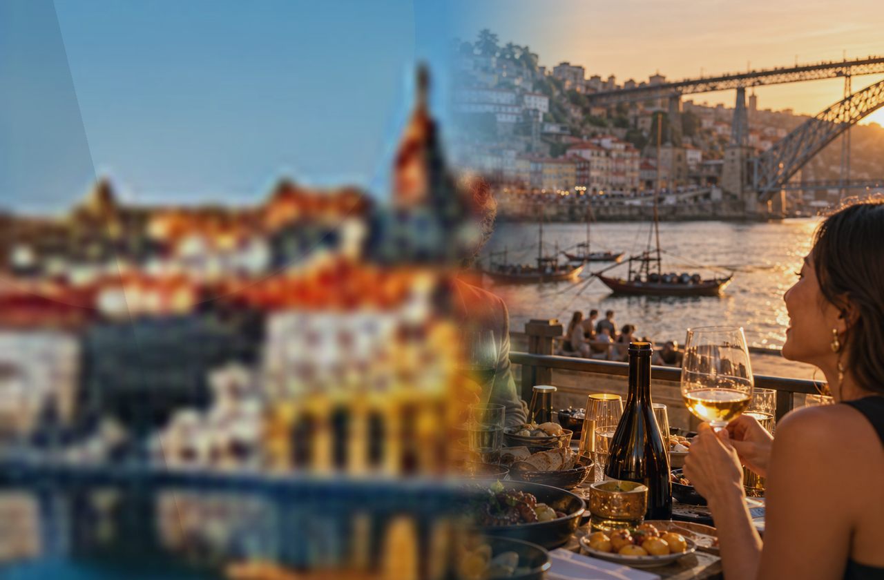 Illustrative concept for Porto Portuguese Food Tour in Porto — not an actual tour photograph