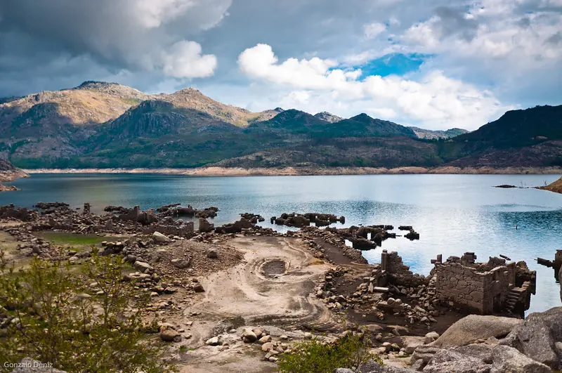 Vilarinho da Furna, an ancient Portuguese village, lies beneath the waters of the Homem River.