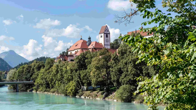 building by the river