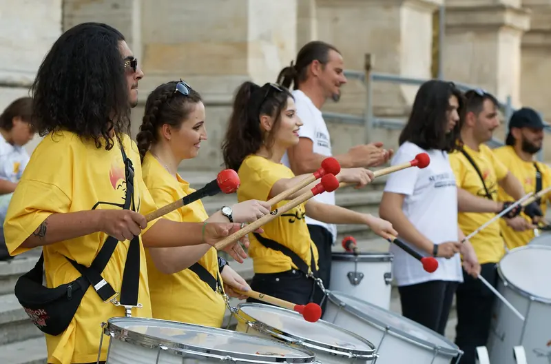 Group of percussionists in Spain