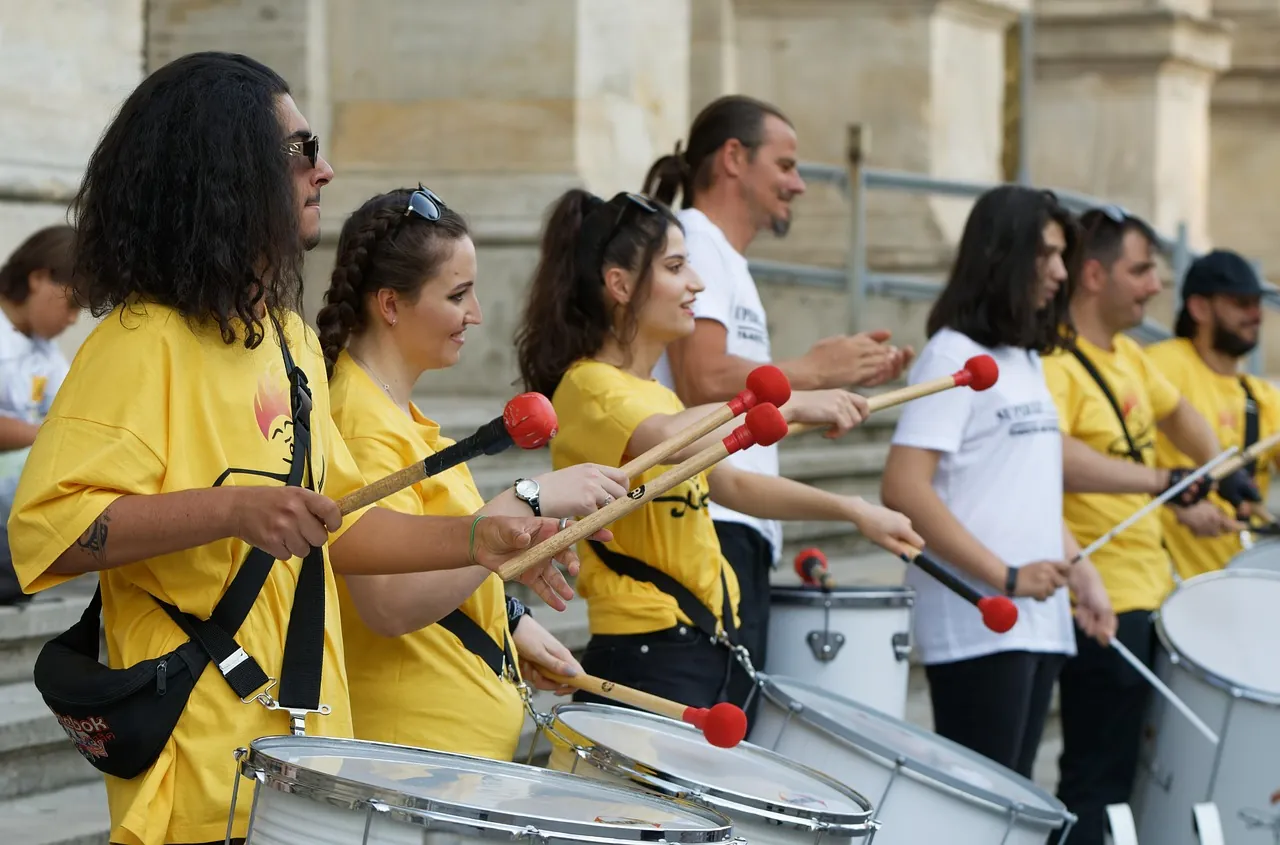 Group of percussionists in Spain