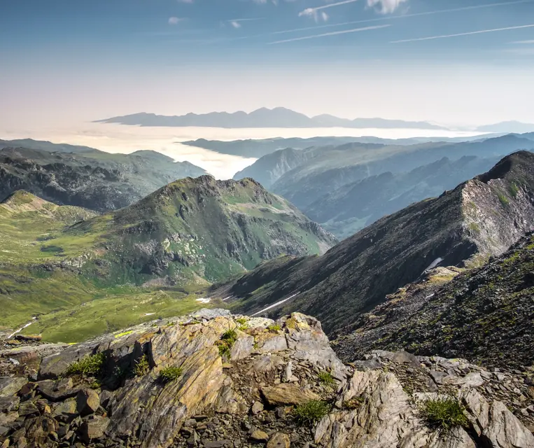 winter and summer in Andorra