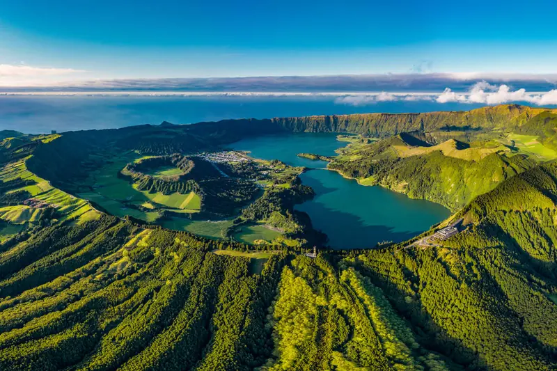 Sete Cidades in Sao Miguel is one of the iconic places to visit in Azores Islands in Sao Miguel